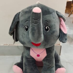 Cute Grey Elephant Plush Soft Toy