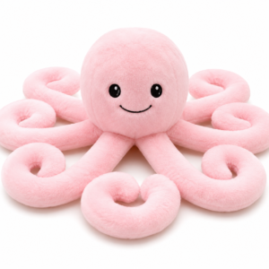 Cute Pink Octopus Soft Toy
