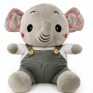 Cute Grey Elephant Plush Soft Toy
